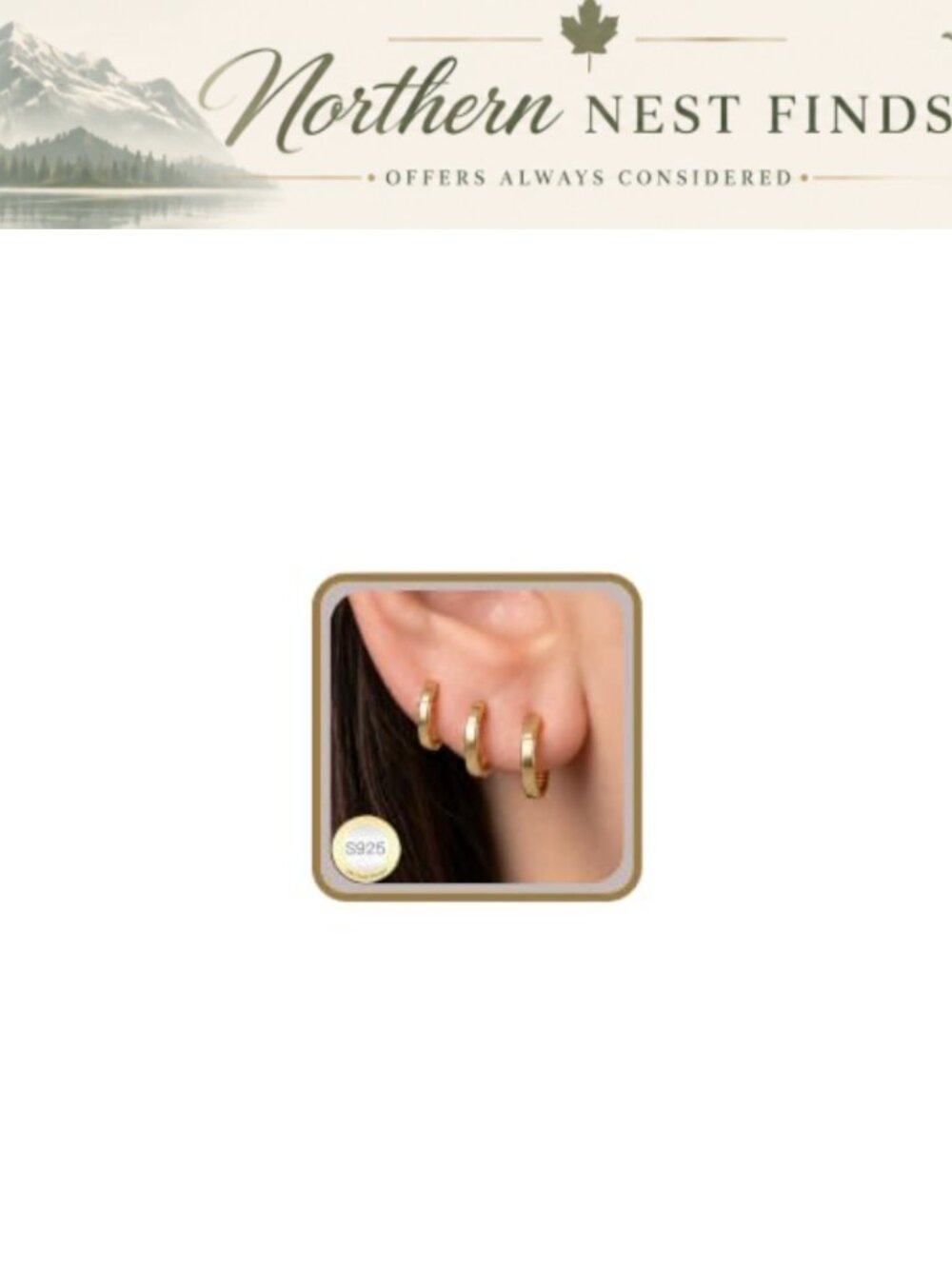 Gold Plated Hoop Earrings Set for Women Hypoallergenic Huggie Jewelry